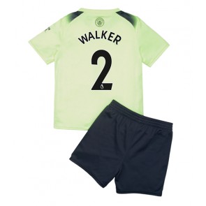 Manchester City Kyle Walker #2 babykläder Tredje Tröja barn 2022-23 Korta ärmar (+ Korta byxor)